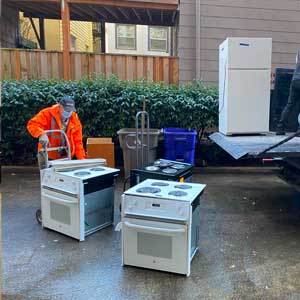 We haul away and recycle your appliances.