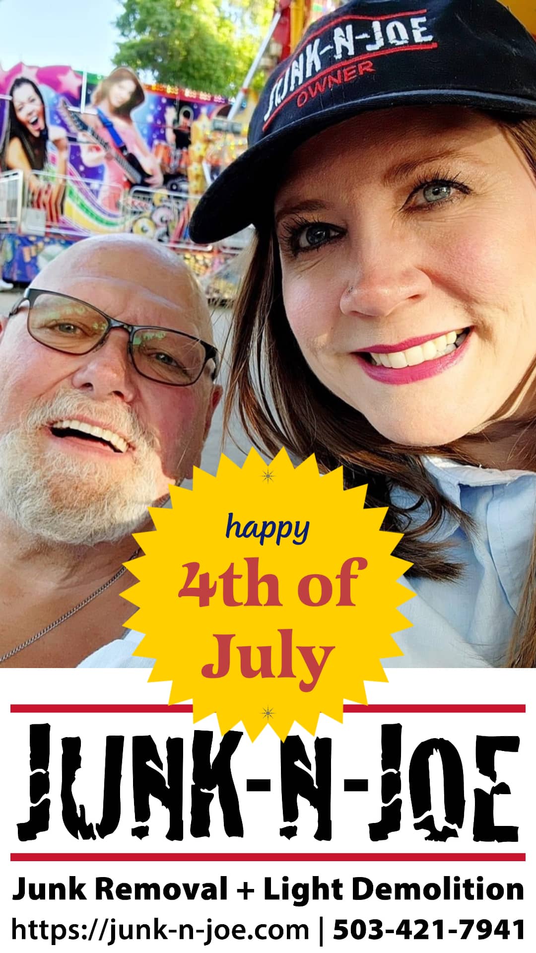 Happy Independence Day 2023 - Junk-N-Joe Junk Removal And Demolition